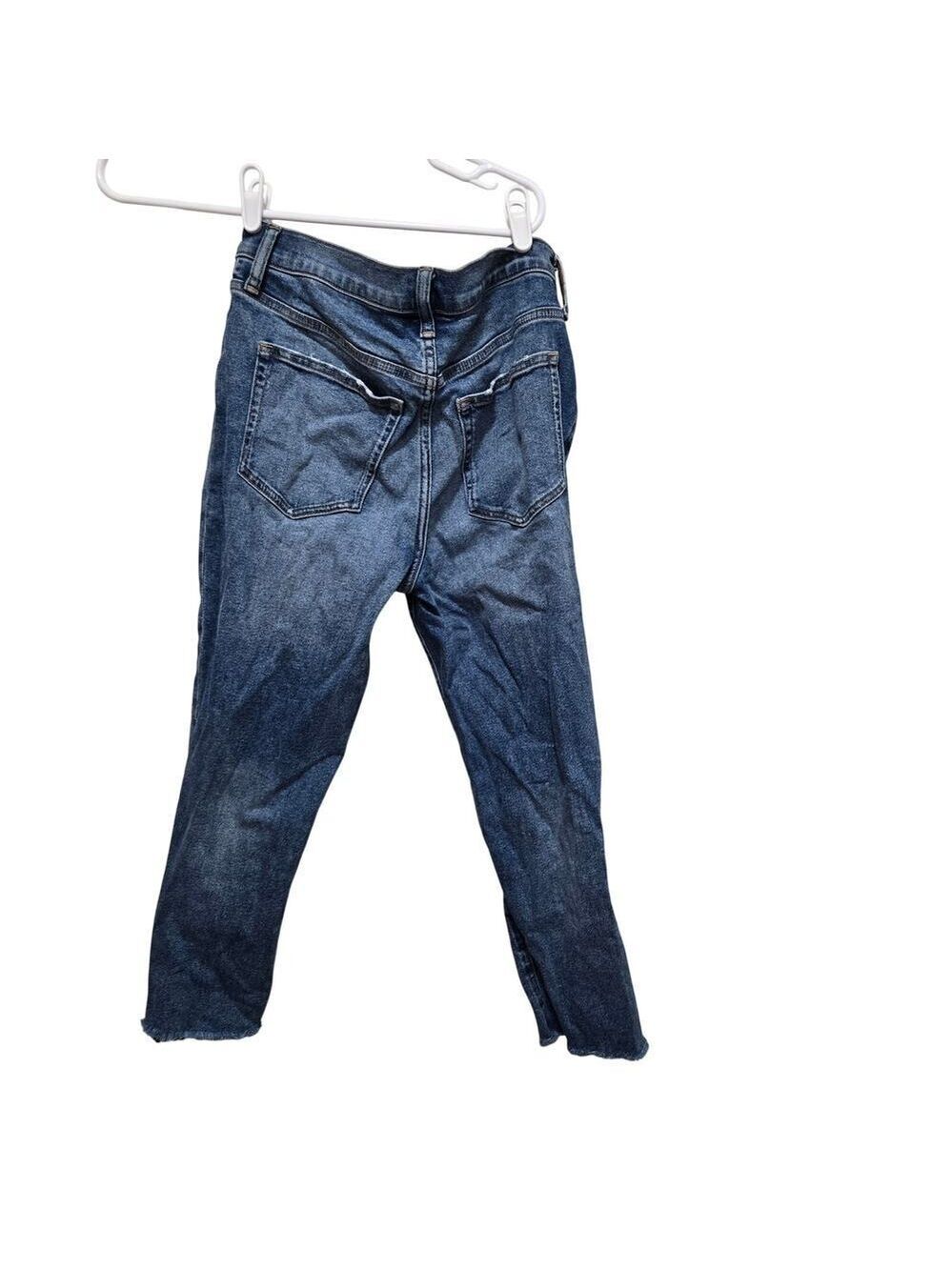 J.Crew Factory Essential Straight Jeans Size 27 Raw Hem